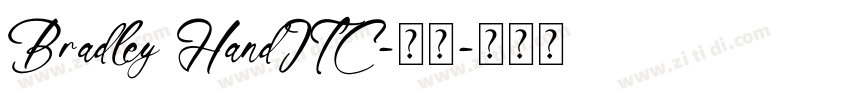 Bradley HandITC-常规字体转换